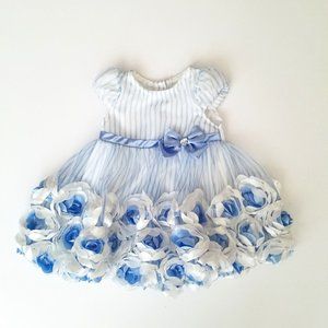 Nanette Baby Girl Dress Flowers Lace Ruffle Party Dress